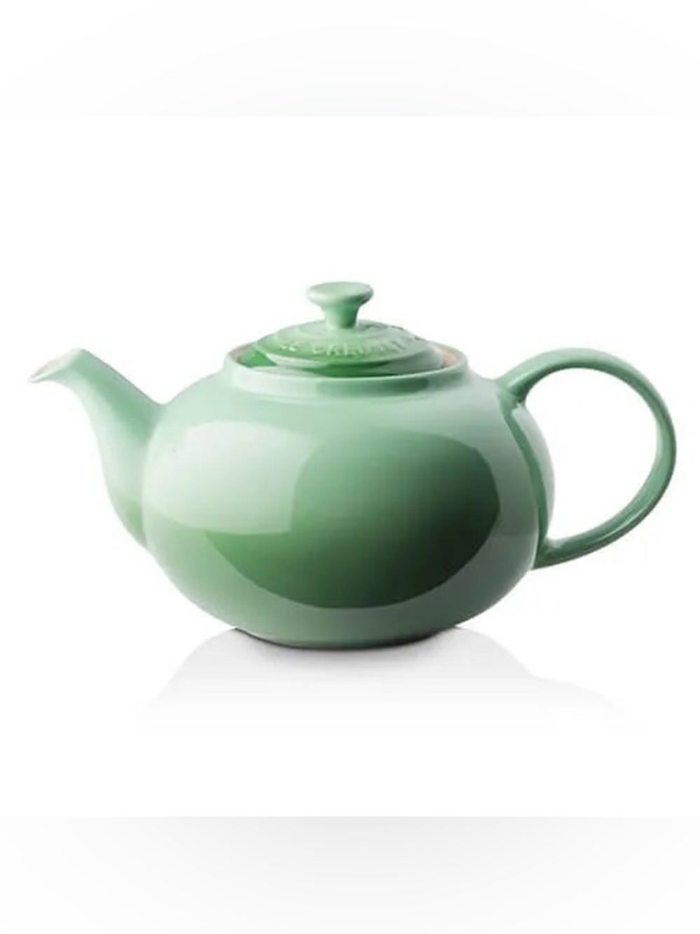 Le Creuset Mint Green Stoneware Teapot with Lid